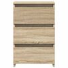 vidaXL Bed Cabinet Set of 2 Sonoma oak Engineered wood Standard