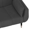 vidaXL Sofa Bed Dark Grey Velvet (100% polyester), wood, metal, foam