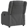 vidaXL Massage Recliner Chair Dark Grey Polyester, Metal, Foam, Plywood