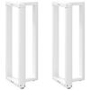 vidaXL Bar Table Leg White Powder-coated steel Extra Tall