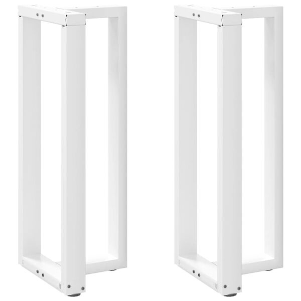 vidaXL Bar Table Leg White Powder-coated steel Extra Tall