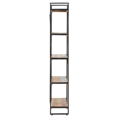vidaXL 5-Tier Bookcase 55.1"x11.8"x70.9" Solid Reclaimed Wood