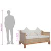 vidaXL Sofa Set Natural Natural Rattan Medium Removable Covers