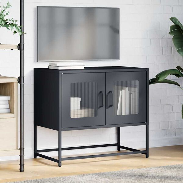vidaXL TV Cabinet Anthracite Cold-rolled steel Small TV Cabinet