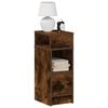 vidaXL Bedside Cabinet Set of 2 Smoked oak Engineered wood