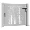 vidaXL Garden Gate 39.4x29.5" Corten Steel Bamboo Design