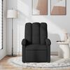 vidaXL Massage Recliner Chair Black Fabric (100% polyester), metal, plywood
