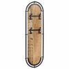 vidaXL Coat Rack Brown and Black Solid Mango Wood, Iron 13.4 in x 43.3 in