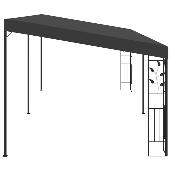 vidaXL Gazebo Anthracite Powder-coated steel, 100% polyester Large