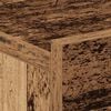 vidaXL Floating Nightstand Old wood Engineered wood Compact
