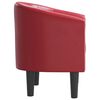 vidaXL Tub Chair Wine Red Faux Leather