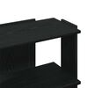 vidaXL Bookcase Black Engineered Wood 3-Tier Bookcase Rectangular