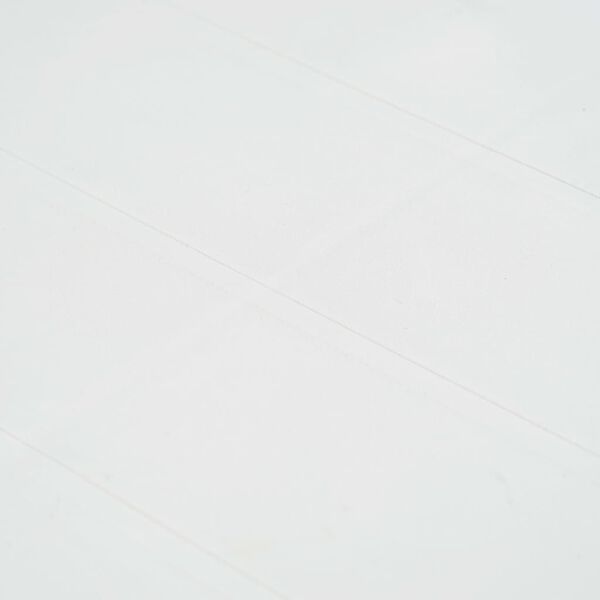 vidaXL Garden Table White Plastic Large Lightweight Garden Table