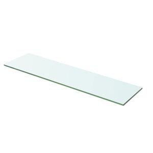 vidaXL Glass Panel Clear Tempered Glass 23.6 x 4.7 in Glass Shelf