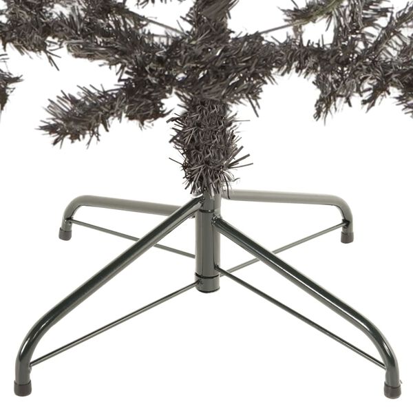 vidaXL Christmas Tree Black PVC, steel Slim Adjustable Armrests