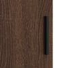 vidaXL Bathroom Furniture Set 3 pcs Brown oak Engineered wood