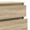 vidaXL Drawer Cabinet Sonoma oak Engineered wood 23.6 x 14.2 x 40.6 in