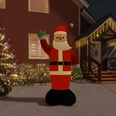 vidaXL Christmas Inflatable Santa Claus with LEDs 145.7"