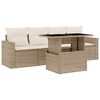 vidaXL Garden Sofa Set Beige