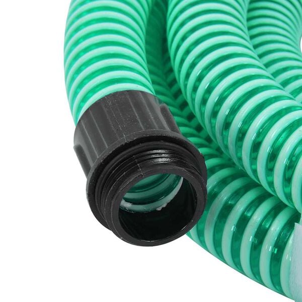 vidaXL Suction Hose Green PVC, Brass 23-foot length Suction Hose