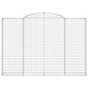 vidaXL Arched Gabion Baskets 5 pcs 118.1x11.8x200/220" Galvanised Iron