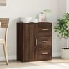 vidaXL Sideboard Brown Oak Engineered Wood Medium Sideboard