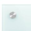 vidaXL Kitchen Backsplash White 35.4"x15.7" Tempered Glass