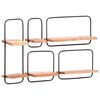 vidaXL Wall Shelves 5 pcs Solid Wood Acacia