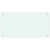 vidaXL Kitchen Backsplashes 2 pcs White 31.5"x15.7" Tempered Glass