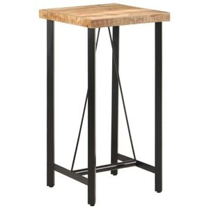 vidaXL Bar Table Natural Wood Solid Mango Wood Medium Durable