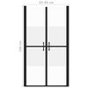 vidaXL Shower Door Half Frosted ESG (32.7"-33.9")x74.8"