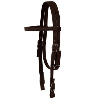 vidaXL Western Saddle, Headstall&Breast Collar Real Leather 16" Brown