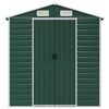 vidaXL Garden Shed Green Galvanized steel Large Garden Shed