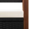 vidaXL Storage Bench Natural, black, cream white
