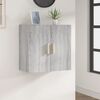 vidaXL Wall Cabinet Grey Sonoma Engineered Wood Medium Wall Cabinet