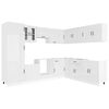 vidaXL Kitchen Cabinet Set Gloss White Engineered Wood, Glass Large