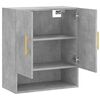 vidaXL Wall Cabinet Concrete Gray 23.6"x12.2"x27.6" Engineered Wood