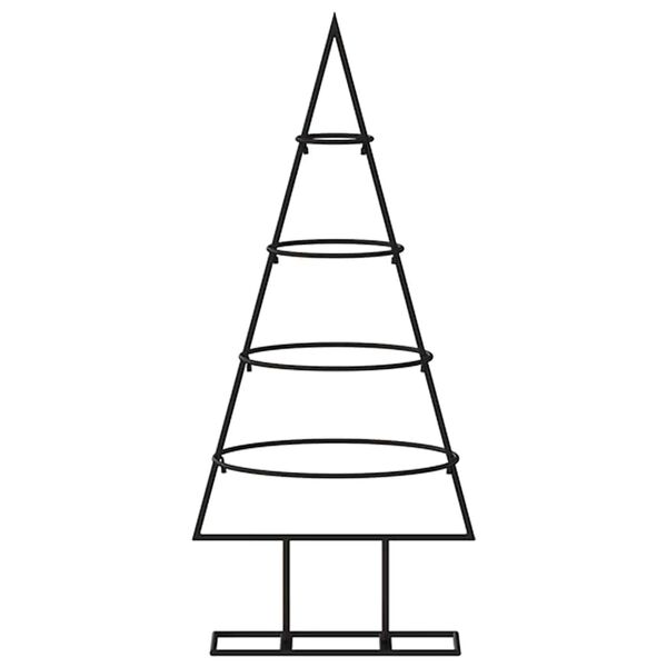 vidaXL Metal Christmas Tree with Stand 23.62 in Powder-coated steel