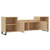 vidaXL TV Cabinet Sonoma Oak Engineered Wood, Metal