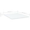 vidaXL Shelf Set of 4 White Engineered wood 15.7 x 19.7 in
