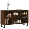 vidaXL Shoe Cabinet Brown Oak Engineered wood, Metal Medium Shoe Cabinet