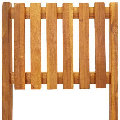 vidaXL Folding Patio Bar Stools 2 pcs Solid Wood Acacia