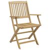 vidaXL Garden Chair Set of 4 Light wooden Solid Acacia wood