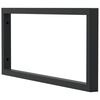 vidaXL Shelf Brackets for Washbasin 2 pcs Black Rectangular Steel