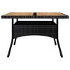 vidaXL Dining Set Black and Brown