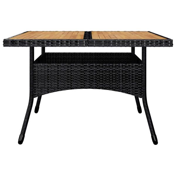 vidaXL Dining Set Black and Brown