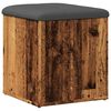 vidaXL Storage Bench Old wood, Dark gray