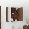 vidaXL Bathroom Mirror Cabinet Brown Oak Engineered wood, Acrylic
