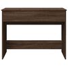 vidaXL Dressing Table with Mirror Brown Oak 39.4"x17.7"x29.9"