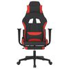 vidaXL Gaming Chair Black and Red Polyester, Metal, Plywood, Plastic, Foam